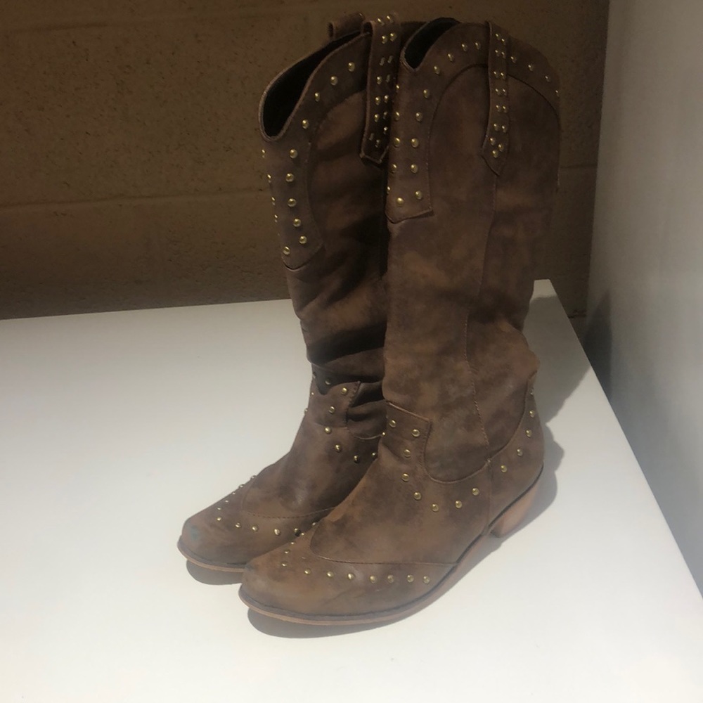 Western Brown Boots